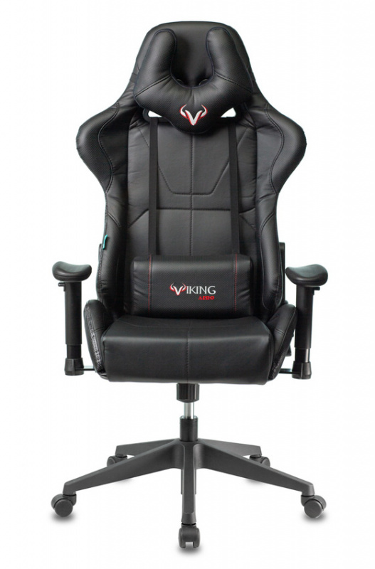 Кресло игровое Бюрократ Zombie VIKING 5 AERO Edition черный  искусст кожа с подголовником