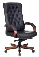Кресло руководителя Бюрократ T-9928WALNUT натур. кожа