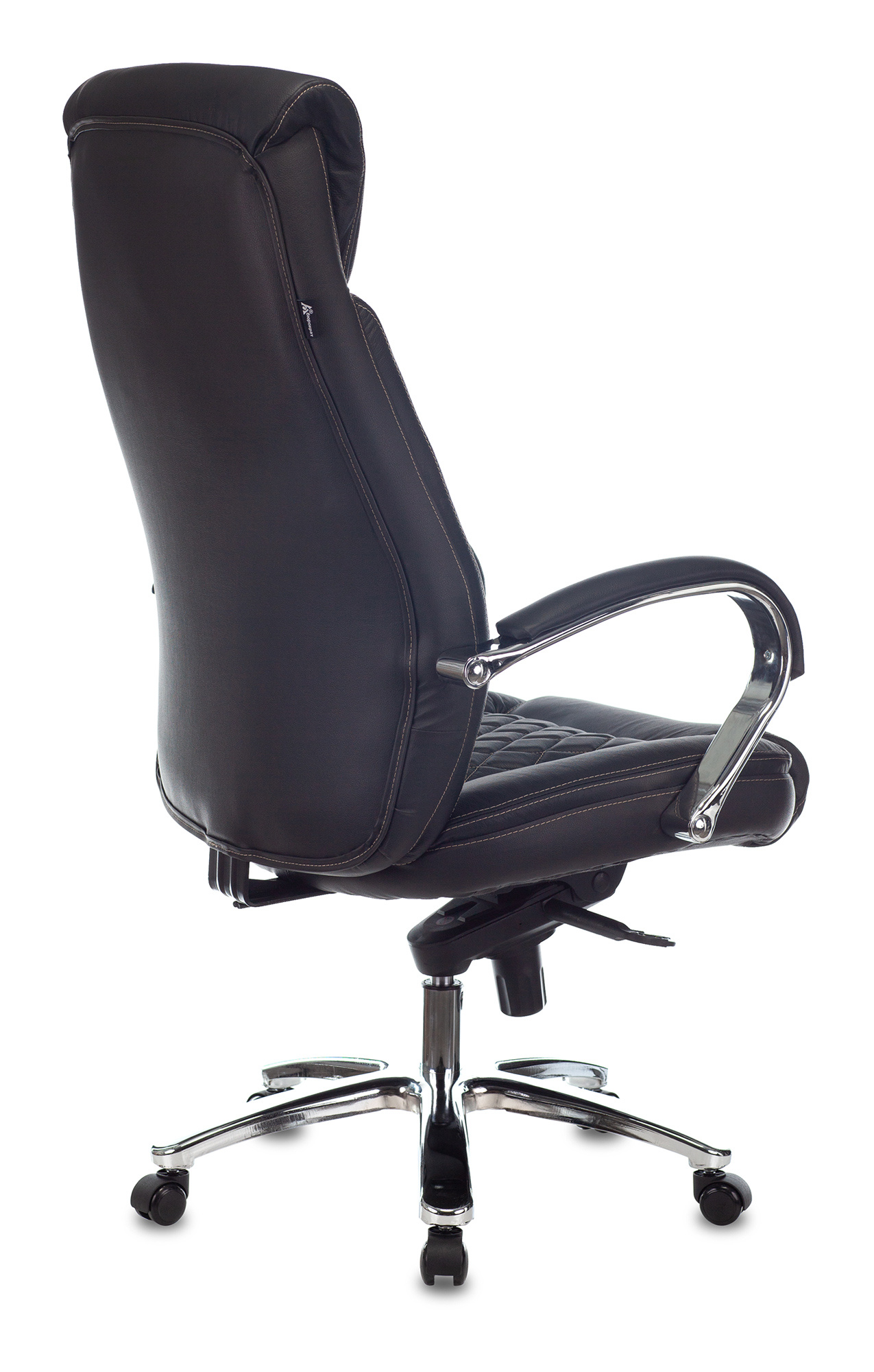 Кресло руководителя Бюрократ Т-9924 SL/BLACK черный кожа крестовина металл хром