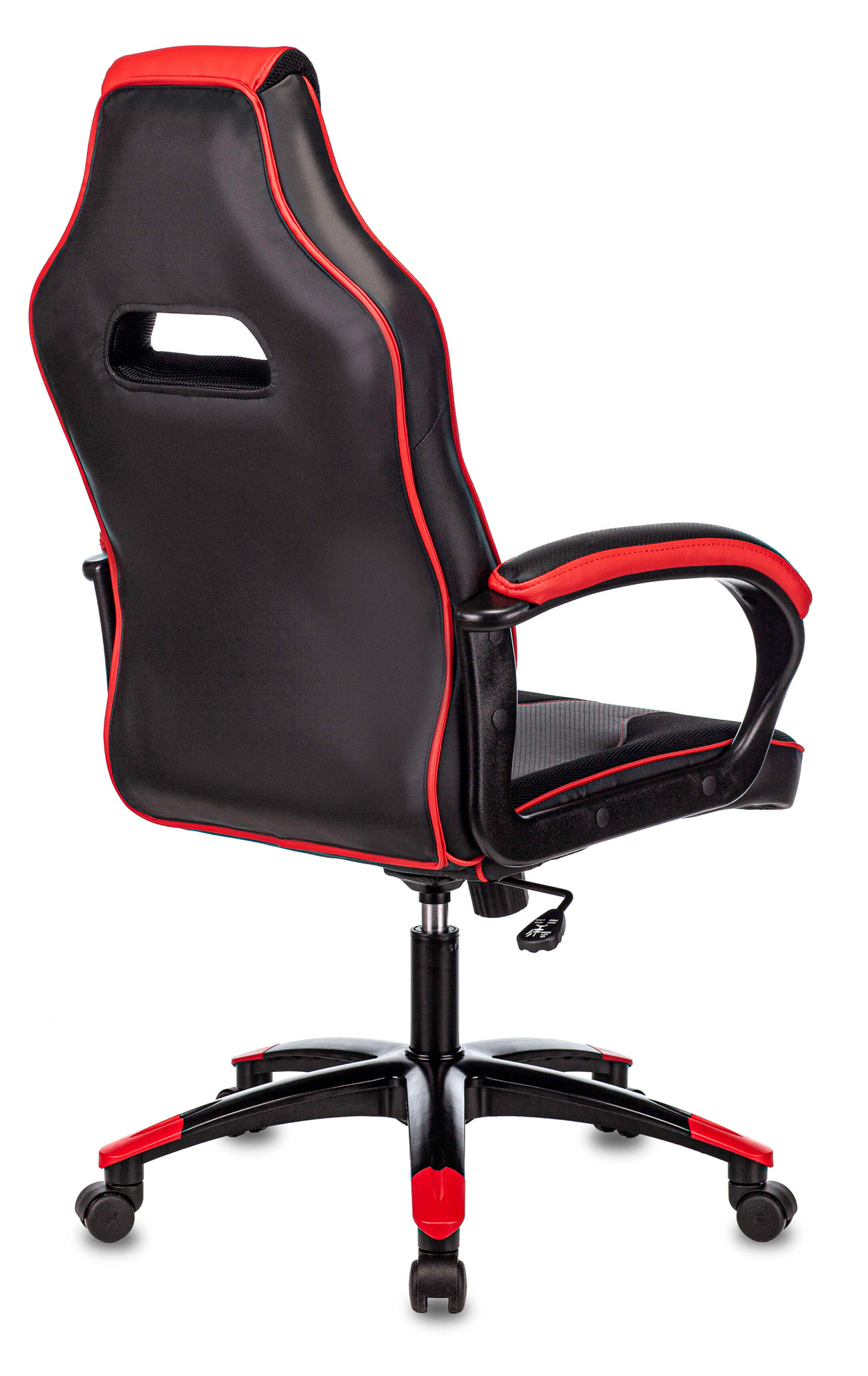 Кресло игровое Бюрократ Zombie VIKING 2 AERO  черный/красный текстиль/эко.кожа крестовина пластик