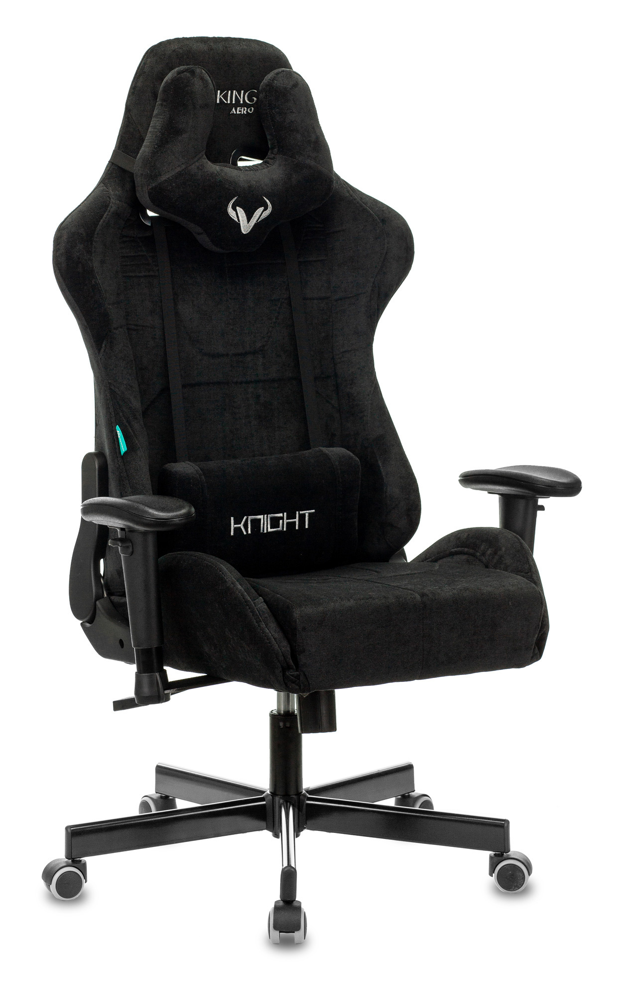 Кресло игровое Бюрократ VIKING KNIGHT/LT-20 черный с подголовником