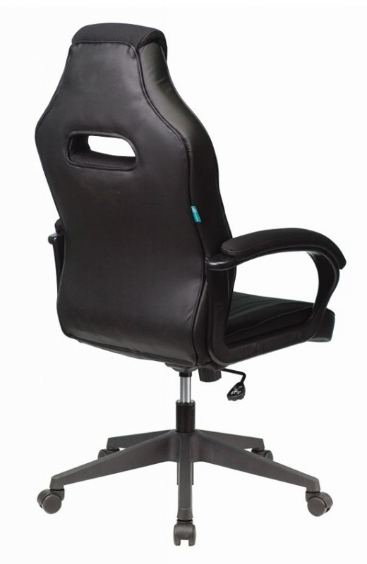 Кресло игровое Бюрократ Zombie VIKING 3 AERO  черный/синий текстиль/эко.кожа