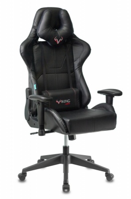 Кресло игровое Бюрократ Zombie VIKING 5 AERO Edition черный  искусст кожа с подголовником
